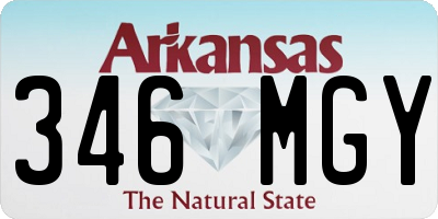 AR license plate 346MGY