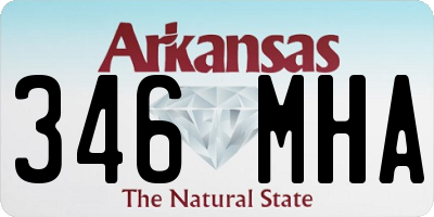 AR license plate 346MHA
