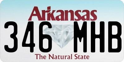 AR license plate 346MHB