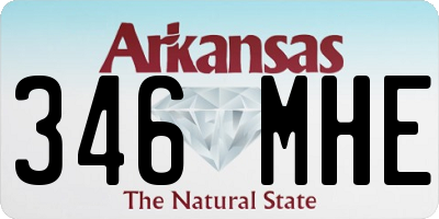 AR license plate 346MHE