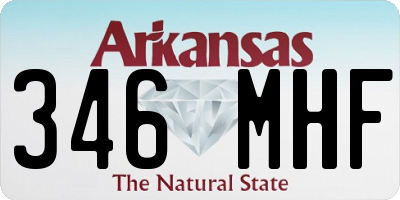 AR license plate 346MHF