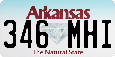AR license plate 346MHI
