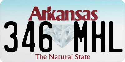 AR license plate 346MHL