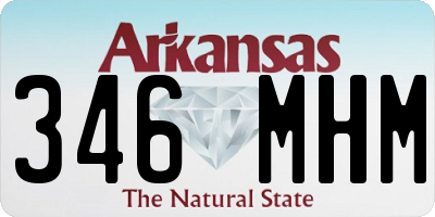 AR license plate 346MHM