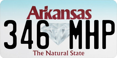 AR license plate 346MHP