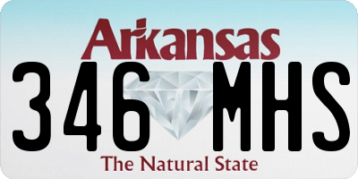 AR license plate 346MHS