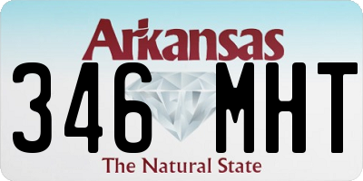 AR license plate 346MHT