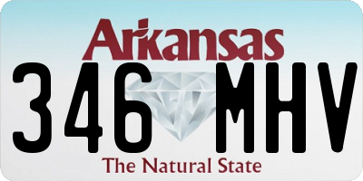 AR license plate 346MHV