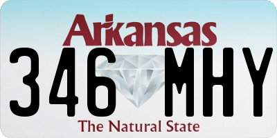 AR license plate 346MHY