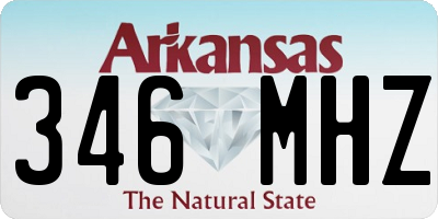 AR license plate 346MHZ