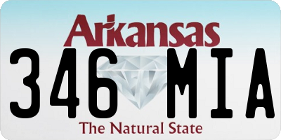 AR license plate 346MIA