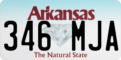AR license plate 346MJA