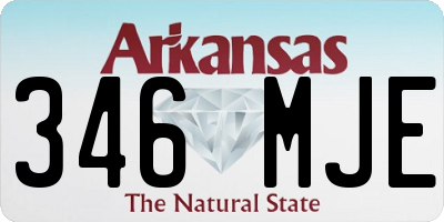 AR license plate 346MJE