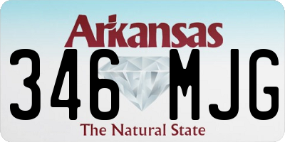AR license plate 346MJG