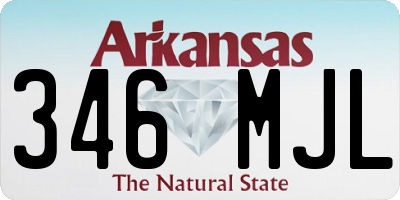 AR license plate 346MJL