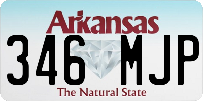 AR license plate 346MJP