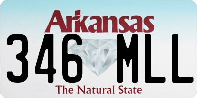 AR license plate 346MLL