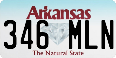 AR license plate 346MLN