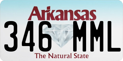 AR license plate 346MML