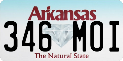 AR license plate 346MOI