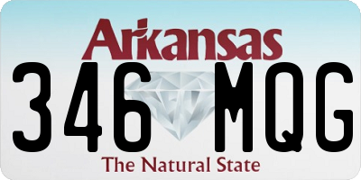 AR license plate 346MQG