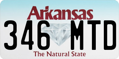 AR license plate 346MTD