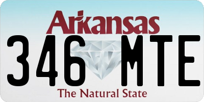 AR license plate 346MTE
