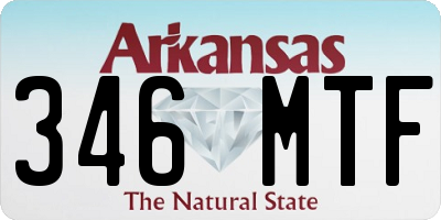 AR license plate 346MTF