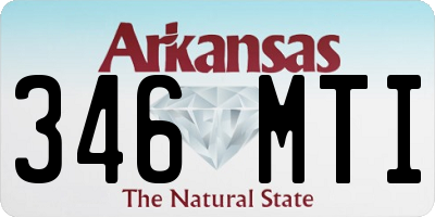 AR license plate 346MTI