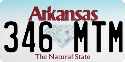 AR license plate 346MTM