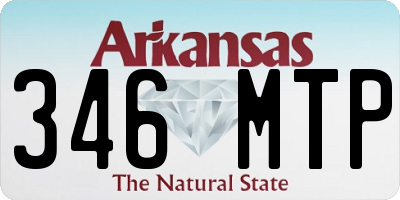 AR license plate 346MTP