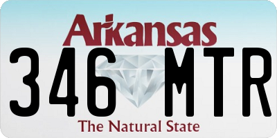 AR license plate 346MTR