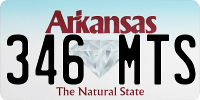 AR license plate 346MTS