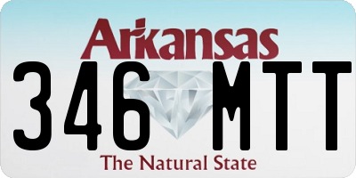 AR license plate 346MTT