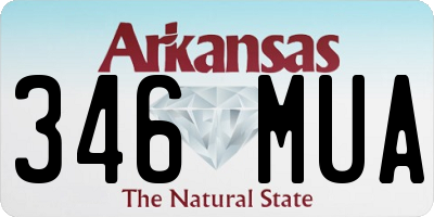 AR license plate 346MUA