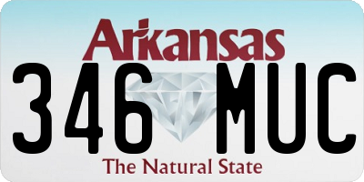 AR license plate 346MUC