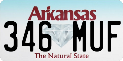 AR license plate 346MUF