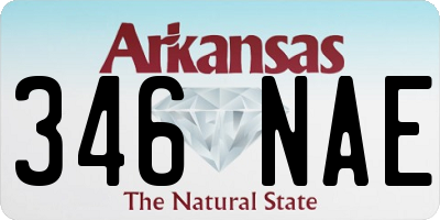 AR license plate 346NAE