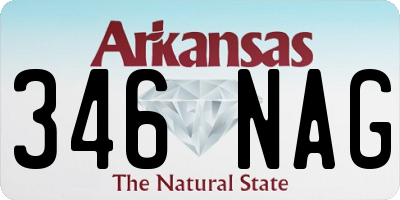AR license plate 346NAG