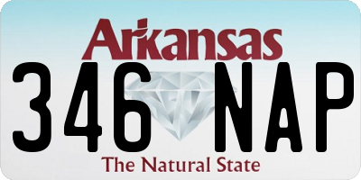 AR license plate 346NAP