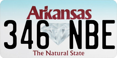 AR license plate 346NBE