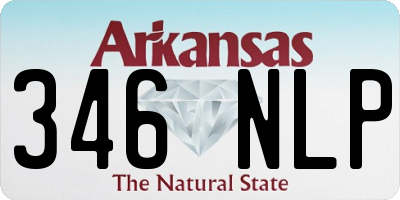 AR license plate 346NLP