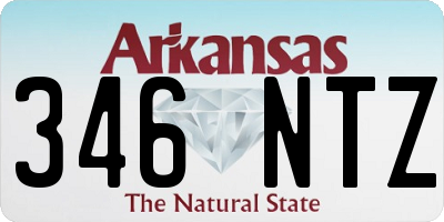 AR license plate 346NTZ
