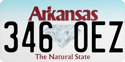 AR license plate 346OEZ