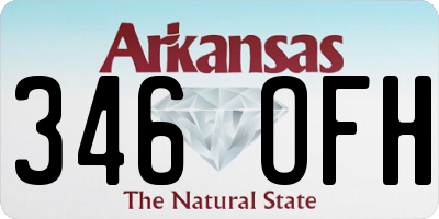 AR license plate 346OFH