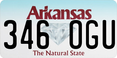 AR license plate 346OGU