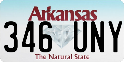 AR license plate 346UNY
