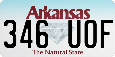 AR license plate 346UOF