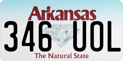 AR license plate 346UOL