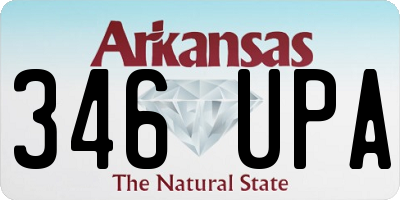 AR license plate 346UPA